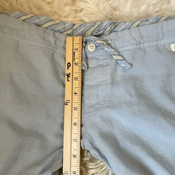 Vintage | HTF Abercrombie & fitch super low rise wide leg baby blue pajama pant - Picture 4 of 6